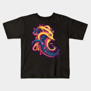 Plastic Macaroni Boho Trippy Hippy Calamari Star Kids T-Shirt